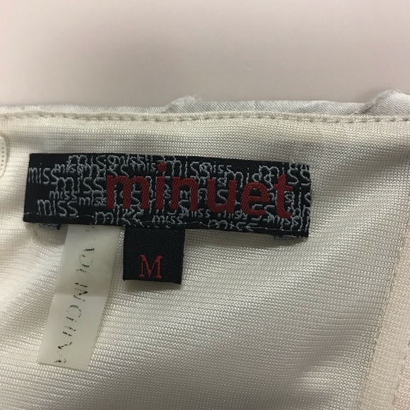 Minuet champagne strapless dress size medium - Picture 6 of 8